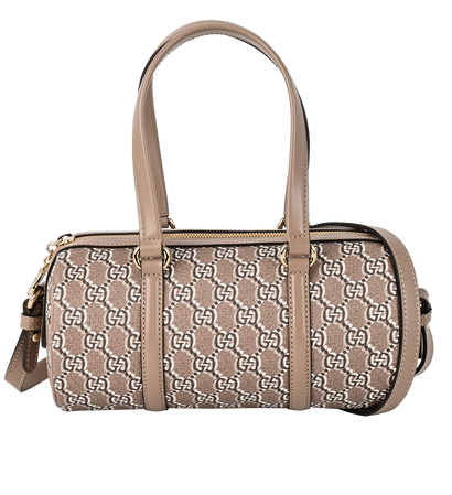 Handheld, &pound;650, Handbags, Beige, Canvas/Leather, Front view